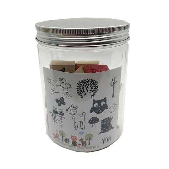 Woodland Wood Stamp Jar Set by Recollections&#x2122;
